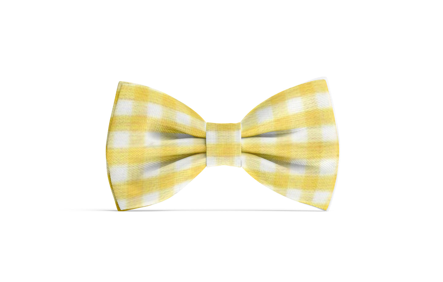 Dog Bow Tie - Yellow Gingham