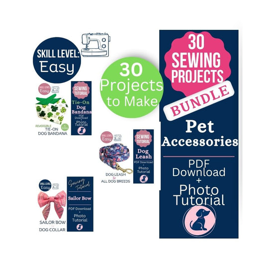 30 Pet Accessory Sewing Pattern - Bundle