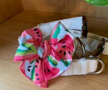Summer Watermelon Dog Bow - Hair or Collar Attachment