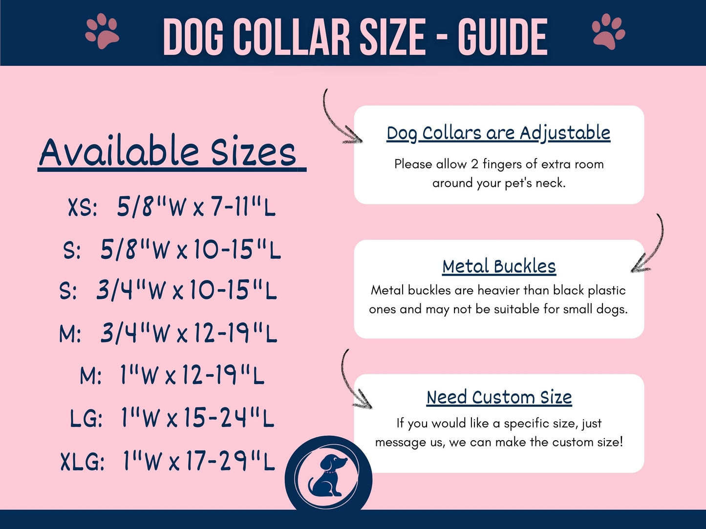Dog Collar - Pink Gingham