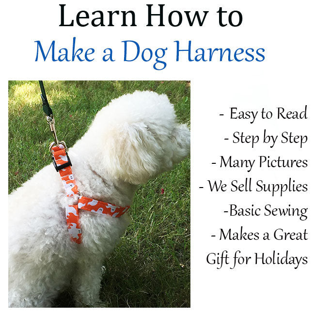 Dog Harness Small Dog, Dog Harness Instructions, Dog Harness DIY, Dog Harness Sewing, Sewing Instructions Dog Harness - Bonus Guide Included