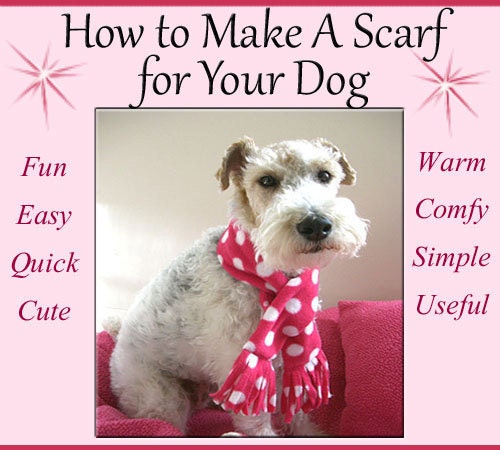 How to Make a Fleece Dog Scarf Sewing Instructions