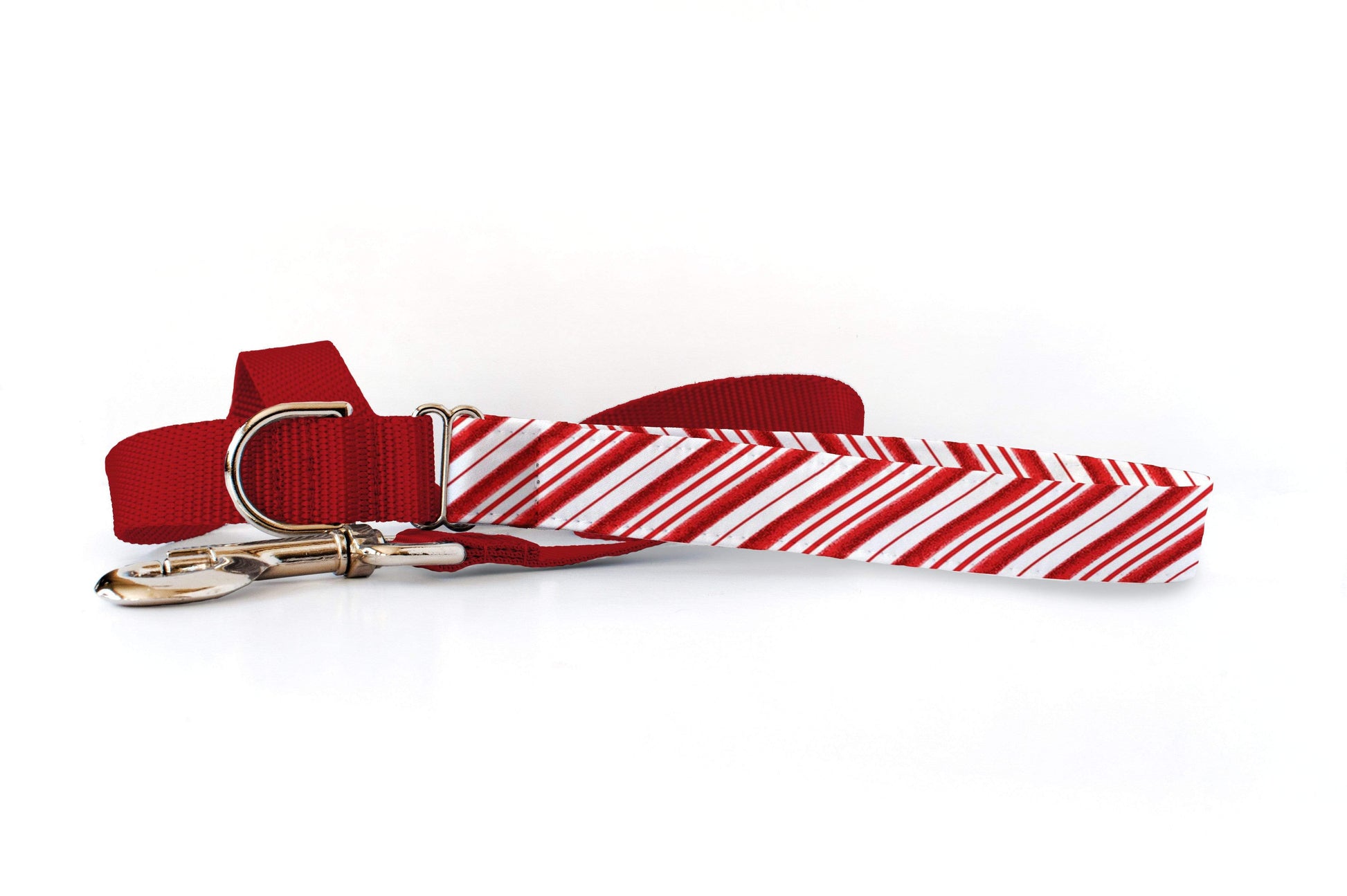 Preppy Owl Collar Co™ Dog Leash Dog Leash - Candy Cane Red