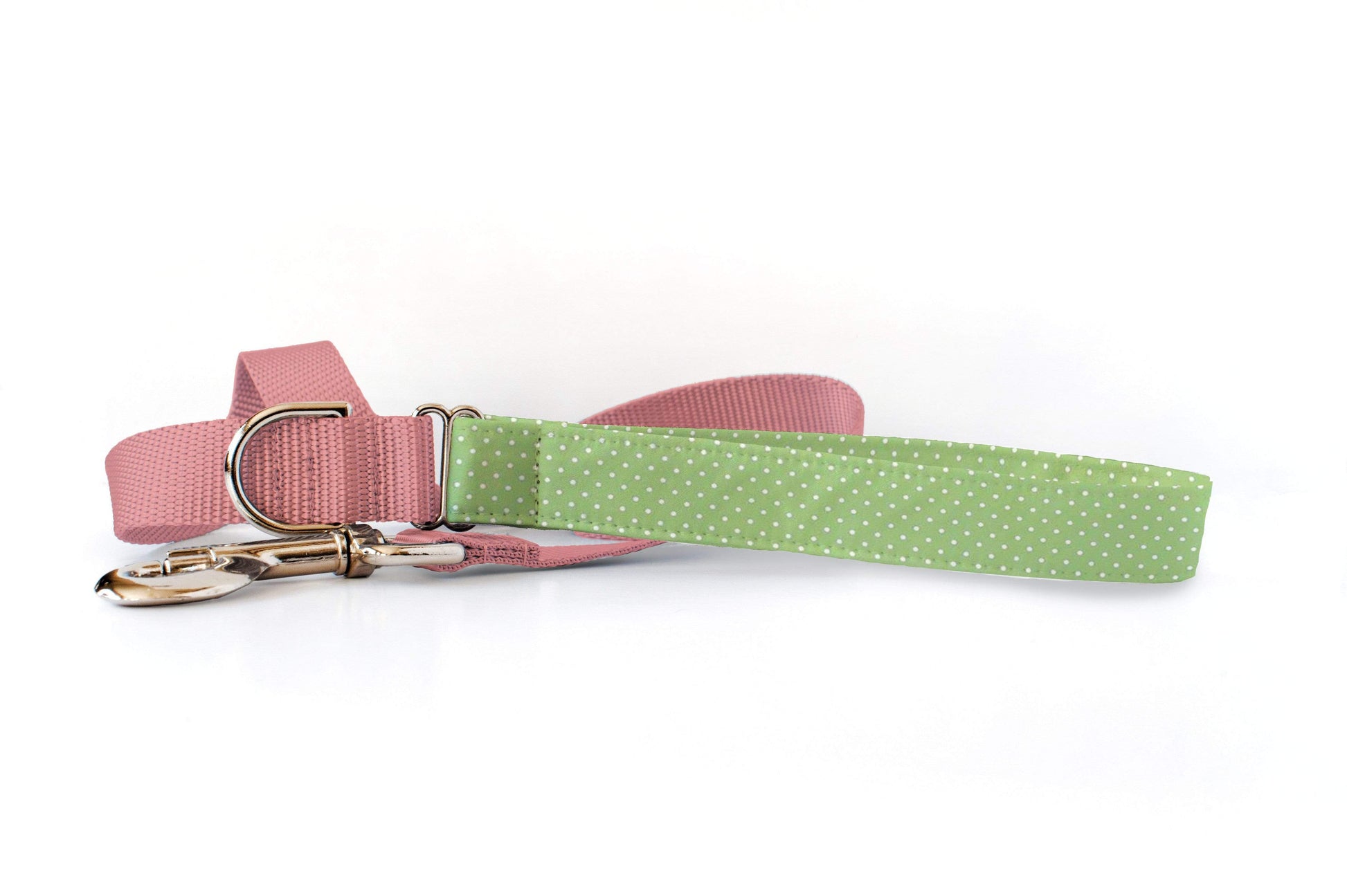 Preppy Owl Collar Co™ Dog Leash Dog Leash - Polka Dots Green